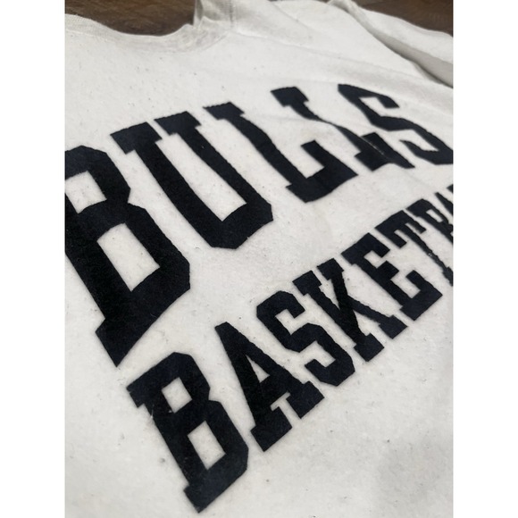 Vintage 80s 90s Chicago Bulls Reversible Crewneck Sweatshirt Grey‎ XL Gribble - Picture 6 of 9